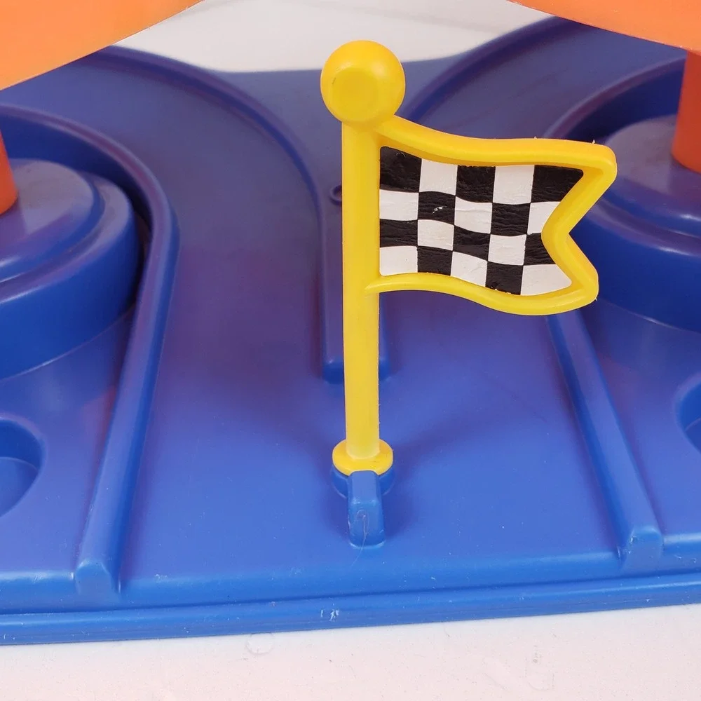 Fisher-Price Little People Spiral Speedway Dual Race Track 77855 1999 Tested